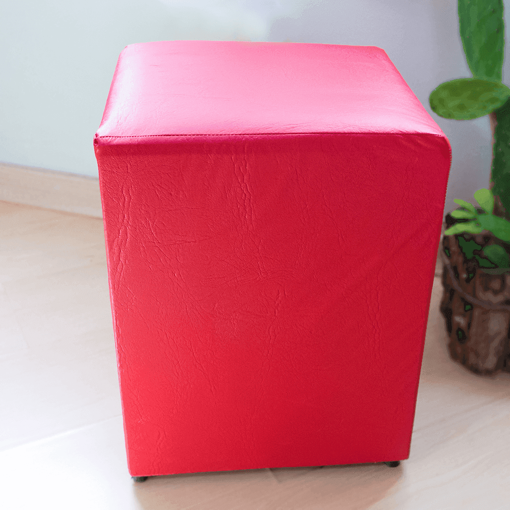 Aluguel Puff Quadrado Tradicional Vermelho